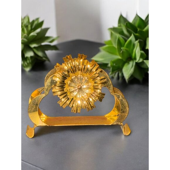 Crystal Temptations Gold Plated Napkin Holder Decorated with Strauss Swarovski C - Picture 5 of 10